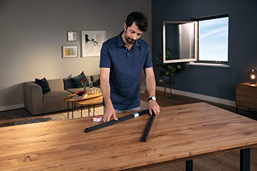 Moustiquaire Tesa 55214 Insect Stop Cadre Pliable en Aluminium - Blanc - Famille - Été et Hiver - Protection contre les 